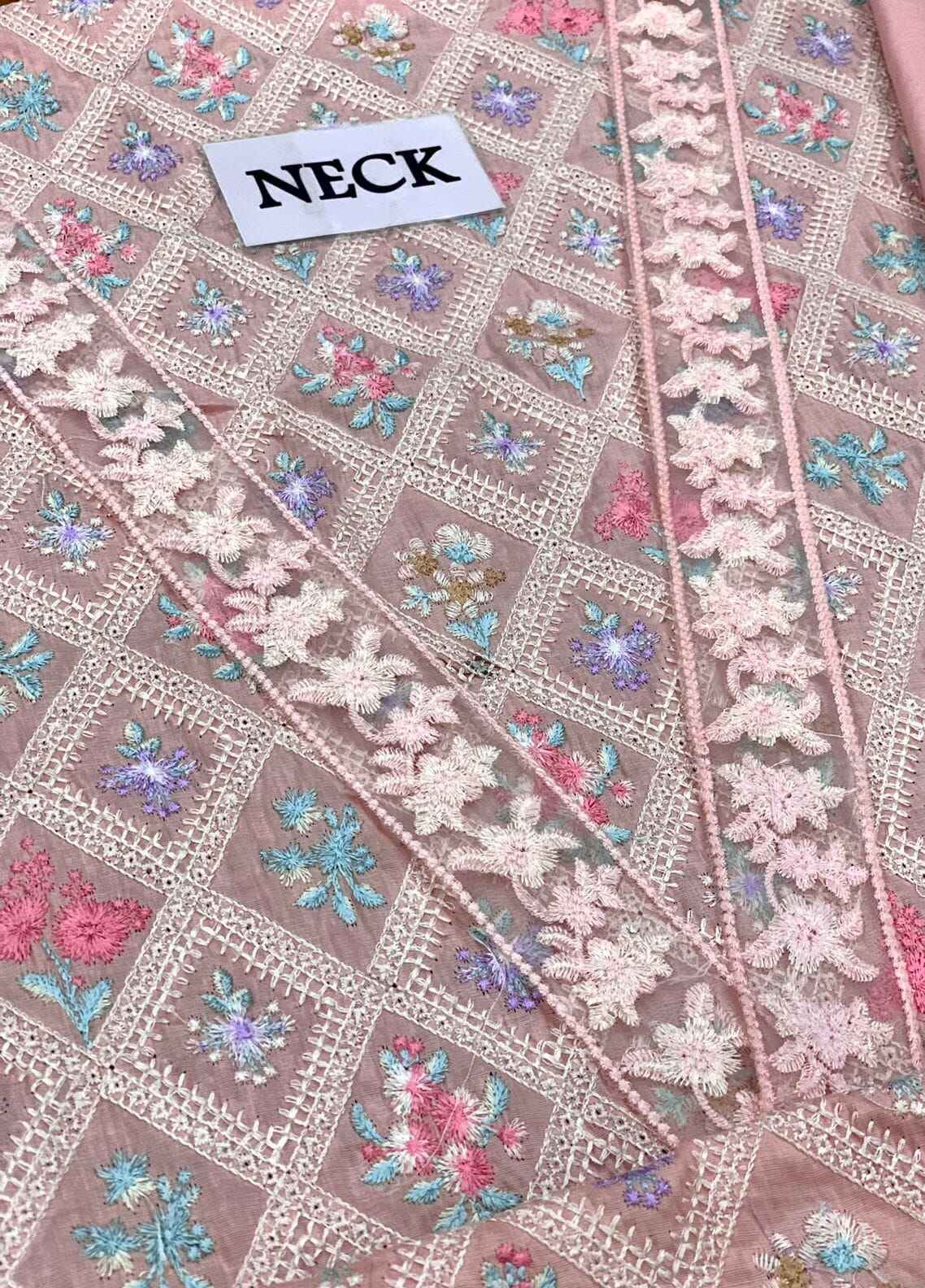 Embroidered Lawn 3 Piece Unstitched Suit D1579 MBL-MPT-2203-B-24 - Summer Collection
