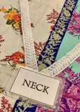 Embroidered Lawn 3 Piece Unstitched Suit  D1540 SSL-M241-003B-24 - Summer Collection