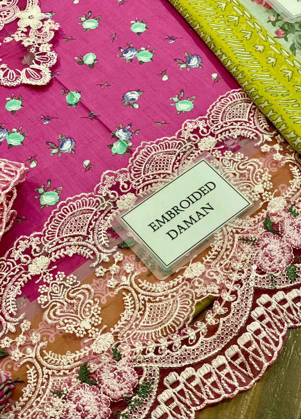 Embroidered Lawn 3 Piece Unstitched Suit D1557 ESL-04B-ENCHANTMENT - Summer Collection