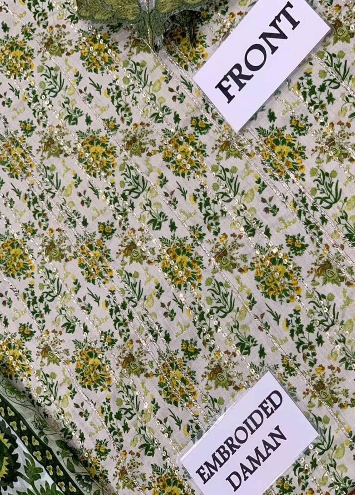Embroidered Lawn 3 Piece Unstitched Suit D1574 MBL-MPT-2207-A-24 - Summer Collection