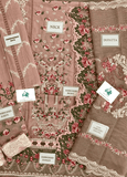 Luxury Embroidered Lawn Suit 3 Piece Unstitched  D1035-D03-A-MY-PINK-22-Summer Collection