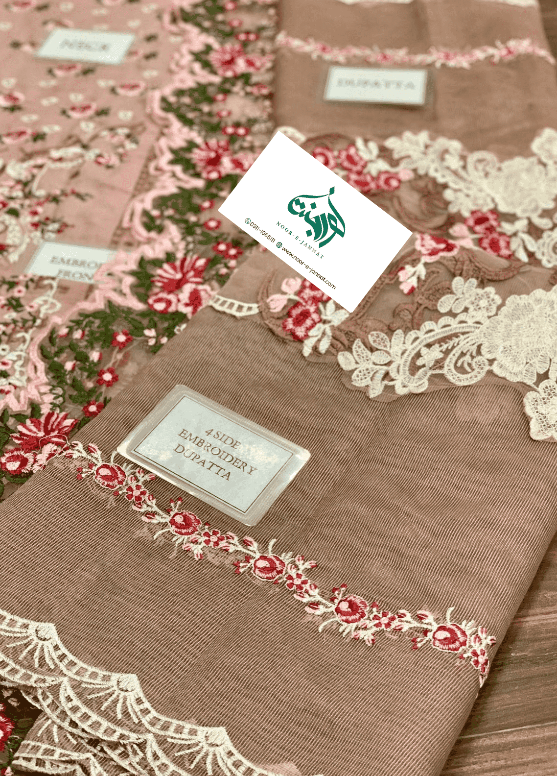 Luxury Embroidered Lawn Suit 3 Piece Unstitched  D1035-D03-A-MY-PINK-22-Summer Collection
