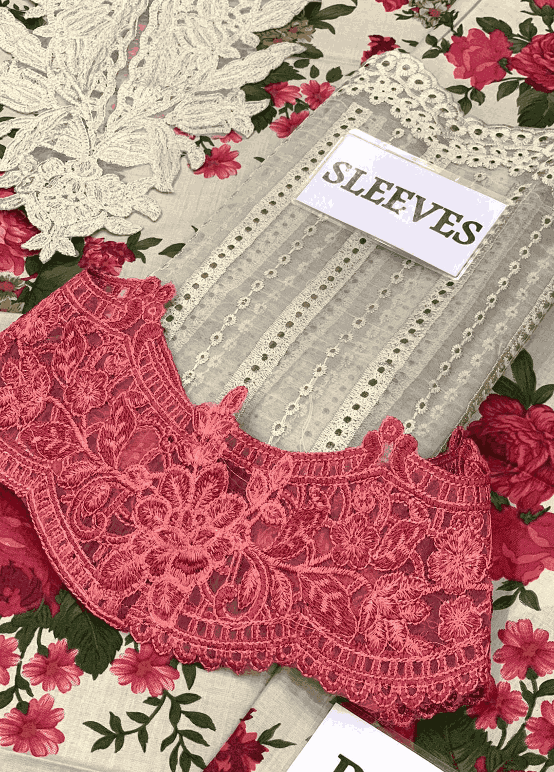 Embroidered Lawn 3 Piece Unstitched Suit D1585 MBL-MPT-2204-B-24-Summer Collection
