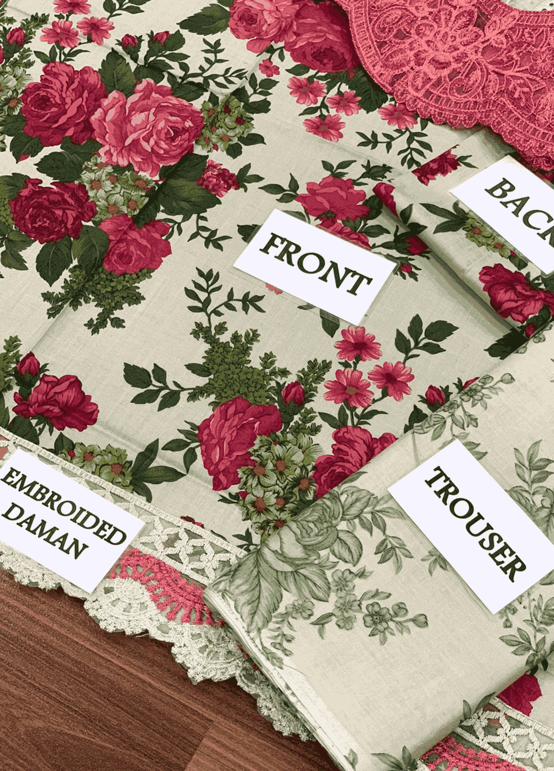 Embroidered Lawn 3 Piece Unstitched Suit D1585 MBL-MPT-2204-B-24-Summer Collection