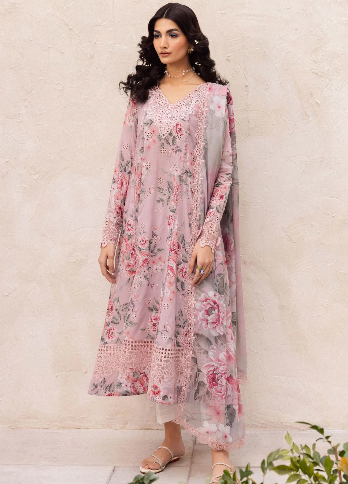 Embroidered Lawn 3 Piece Unstitched Suit D1623 IL-DL-09-Whisper- Summer Collection